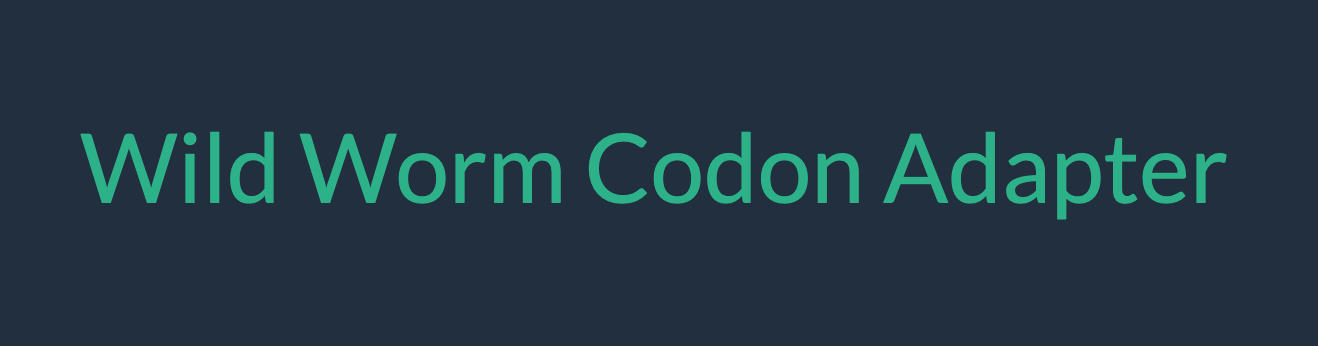 Worm Codon Adaptor